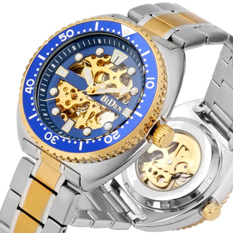 Luxury Watch Nice - BIDEN-Montre-bracelet mécanique de luxe pour hommes,