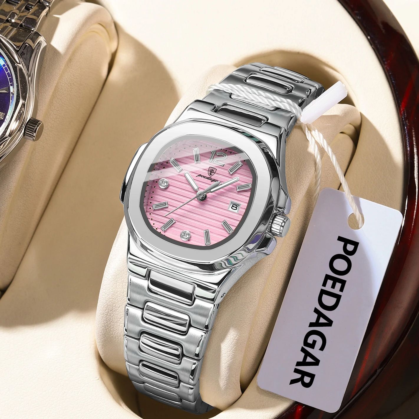 Luxury Watch For Sale - POEDAGAR carré mode femme montre-bracelet lumineux