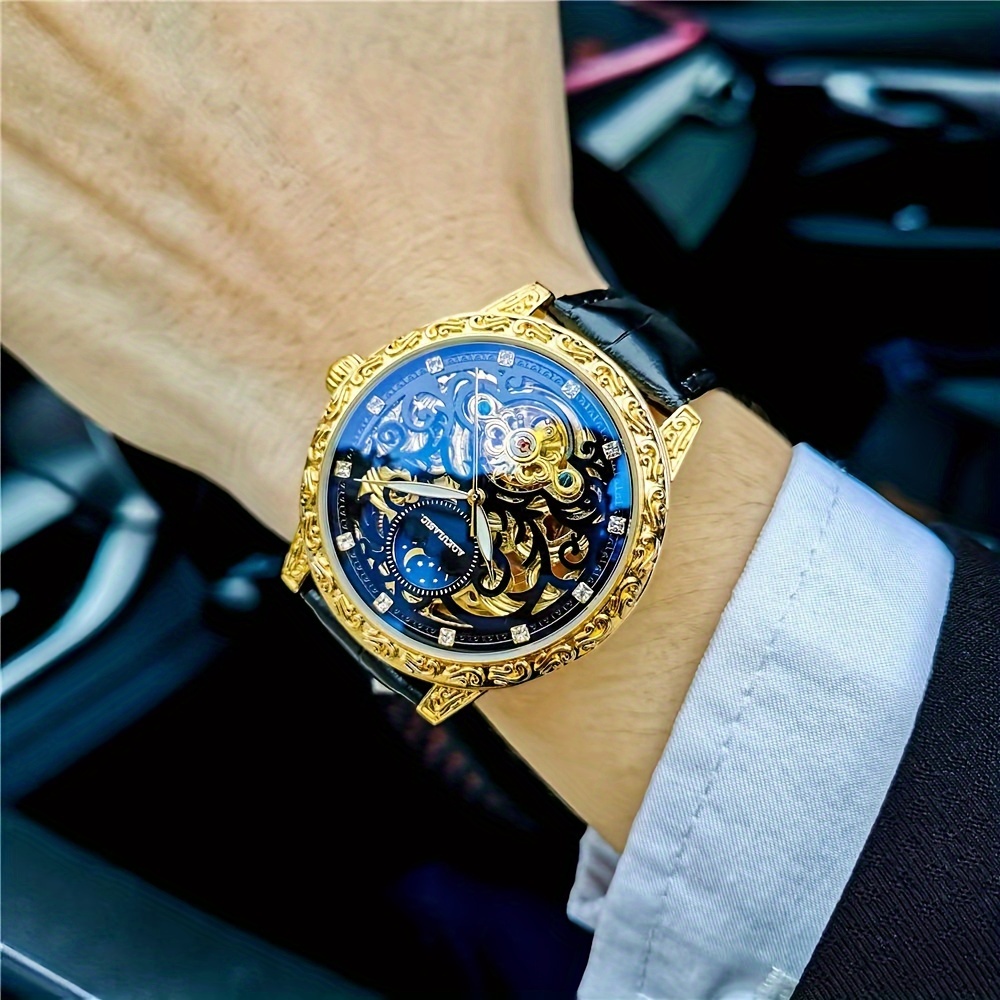 Luxury Watch Engraving - Montre mécanique pour homme haut de