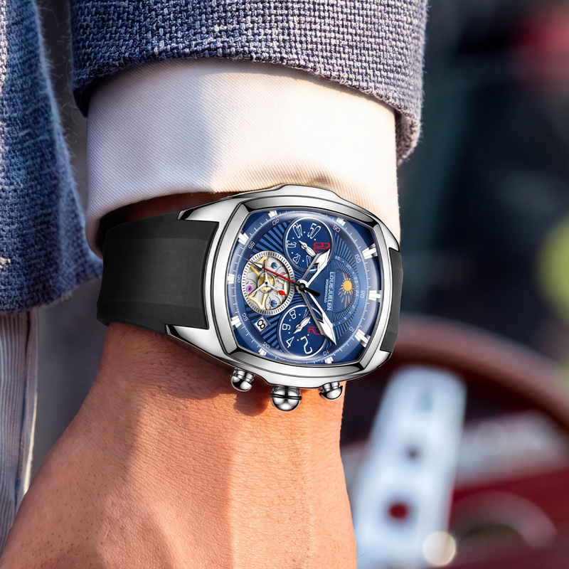 Tourbillon Movement Watch - Montre-bracelet de luxe pour homme à