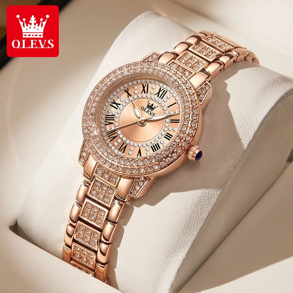 Luxury Watch For Sale - OLEVS 9943 luxe tout diamant montre