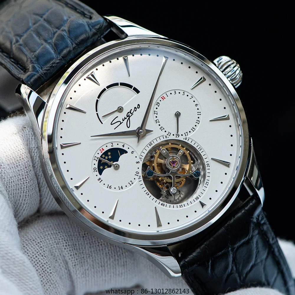 Tourbillon Movement Watch - Montre mécanique multifonctionnelle pour homme avec