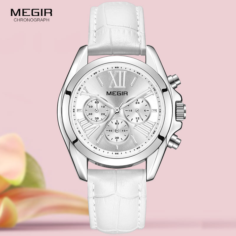 Luxury Watch For Sale - MEGIR2019 – montre-bracelet en cuir de