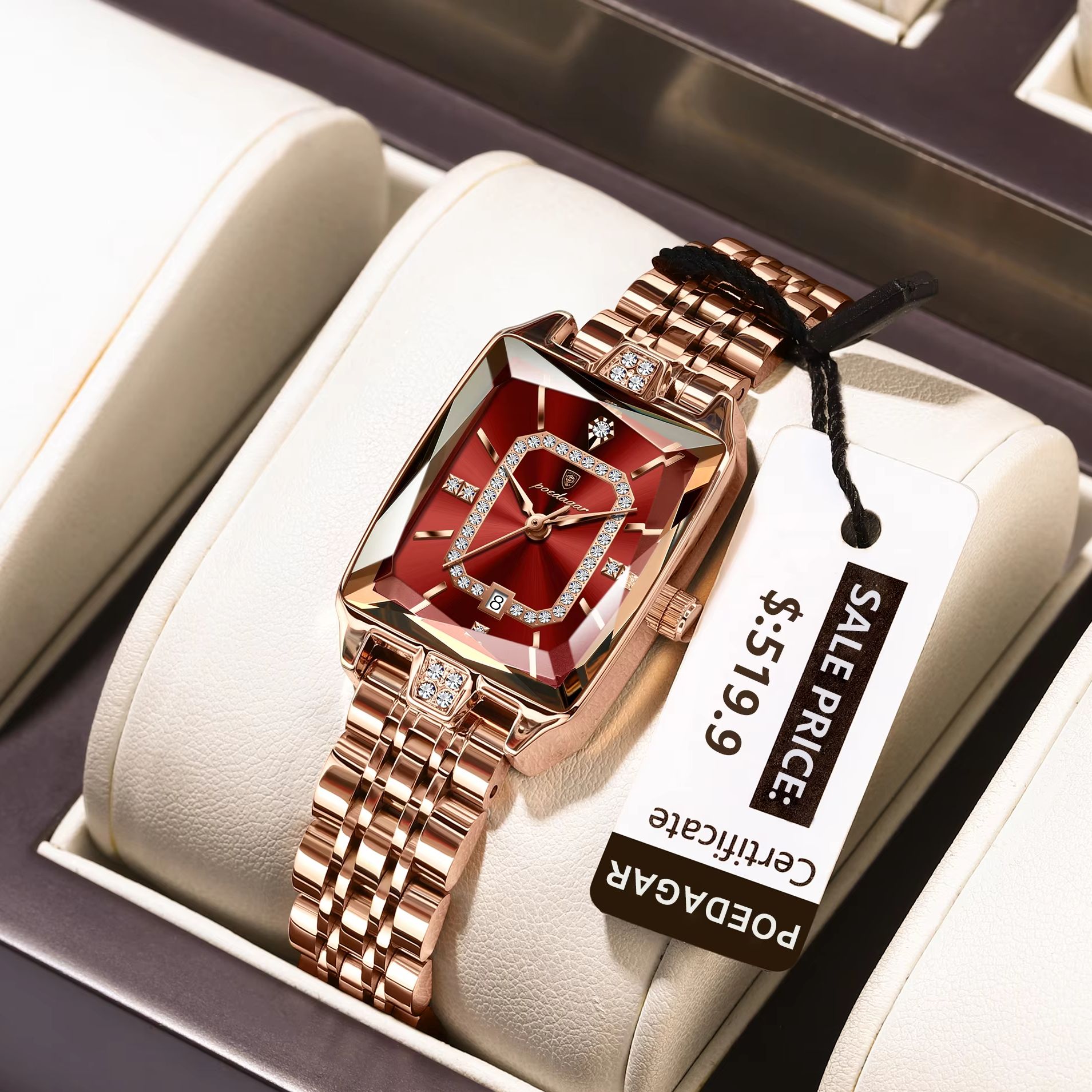Luxury Watch For Sale - POEDAGAR mode élégante femmes montre-bracelet étanche