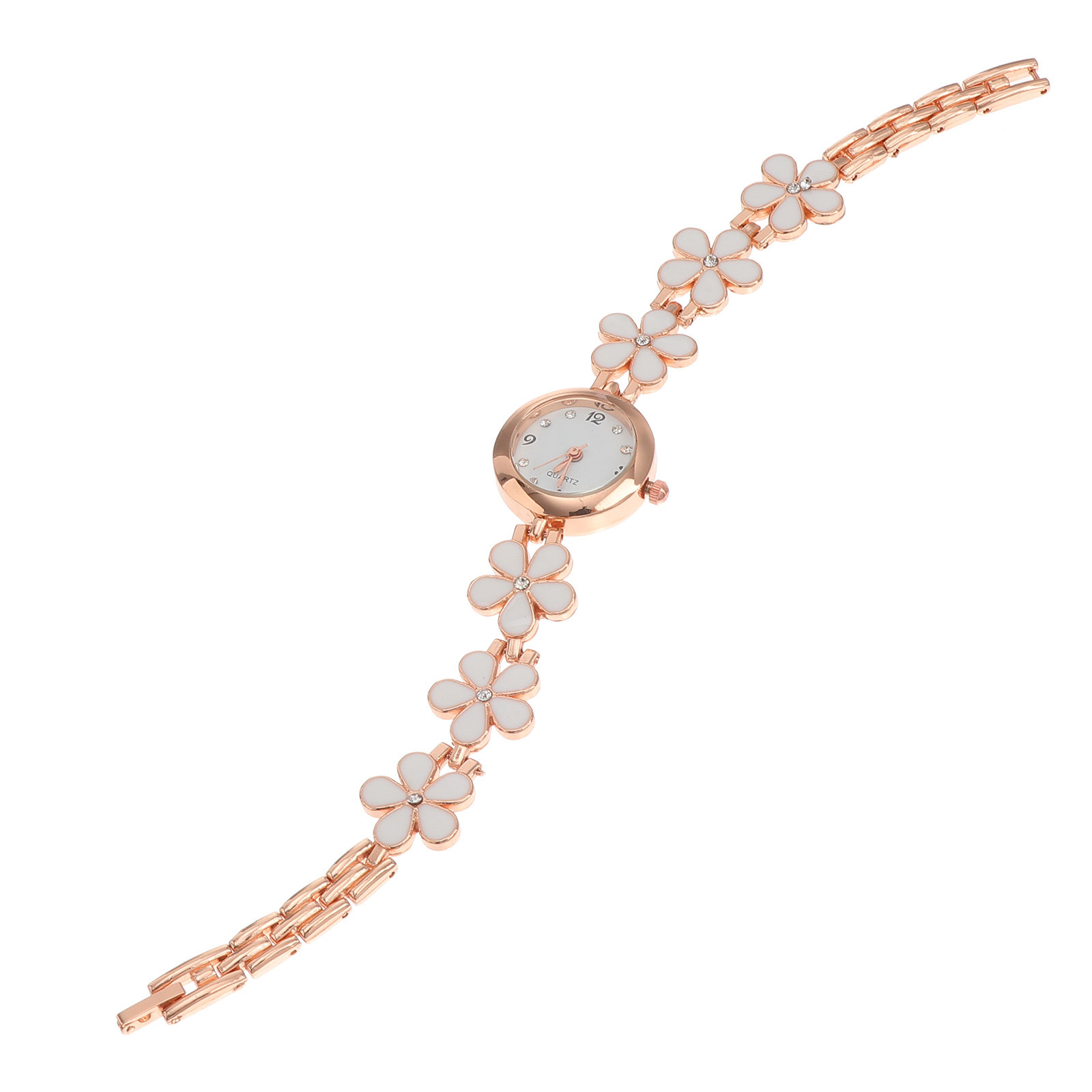 Luxury Watch Hand - Élégante montre-bracelet en quartz et cristal