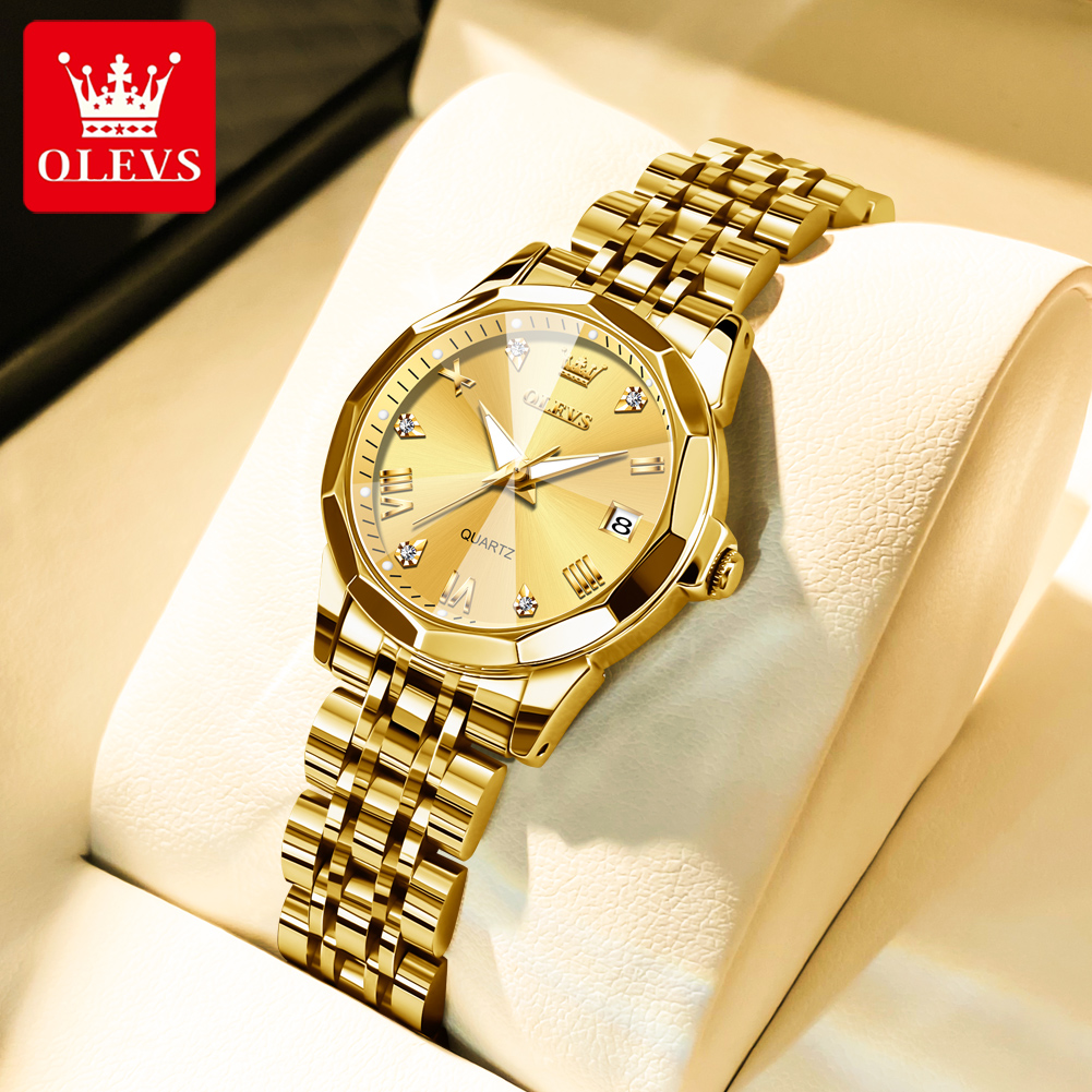 Luxury Watch For Sale - OLEVS mode montre dorée pour femmes