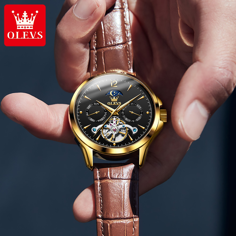 OLEVS 6663 montre pour hommes  - Tourbillon Movement Watch avis et prix