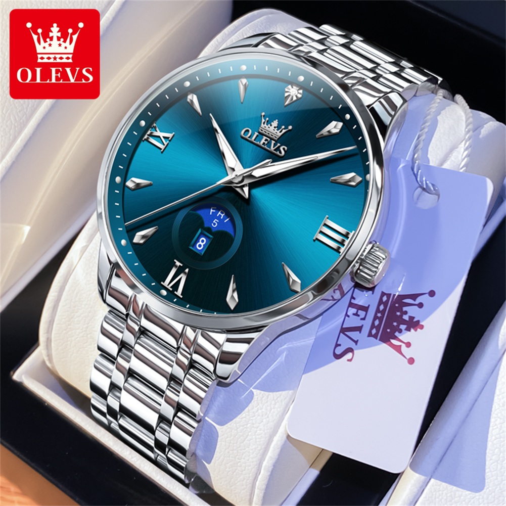 OLEVS Phase de lune montres po - Luxury Watch Brand avis et prix