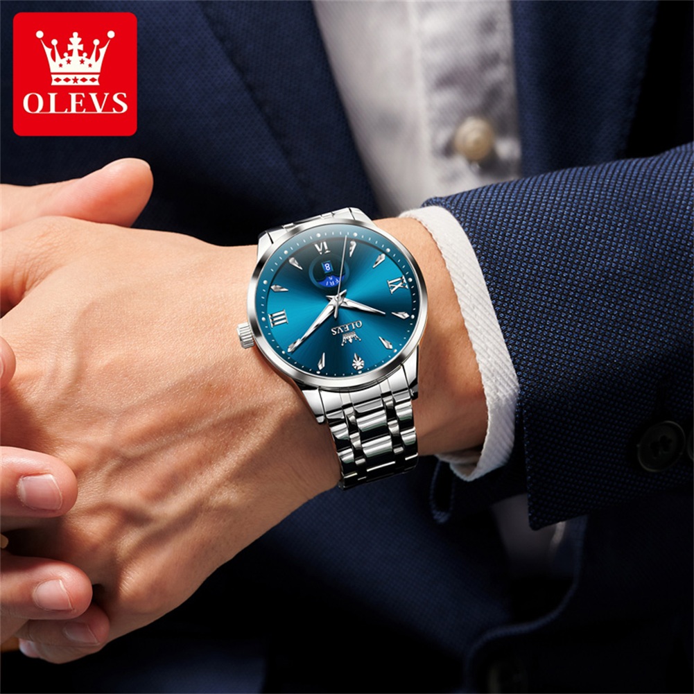 OLEVS Phase de lune montres po - Luxury Watch Brand avis et prix