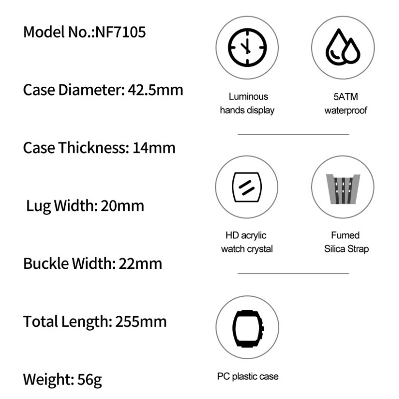 Montre pour homme NAVIFORCE, 5 - Luxury Watch Straps avis et prix