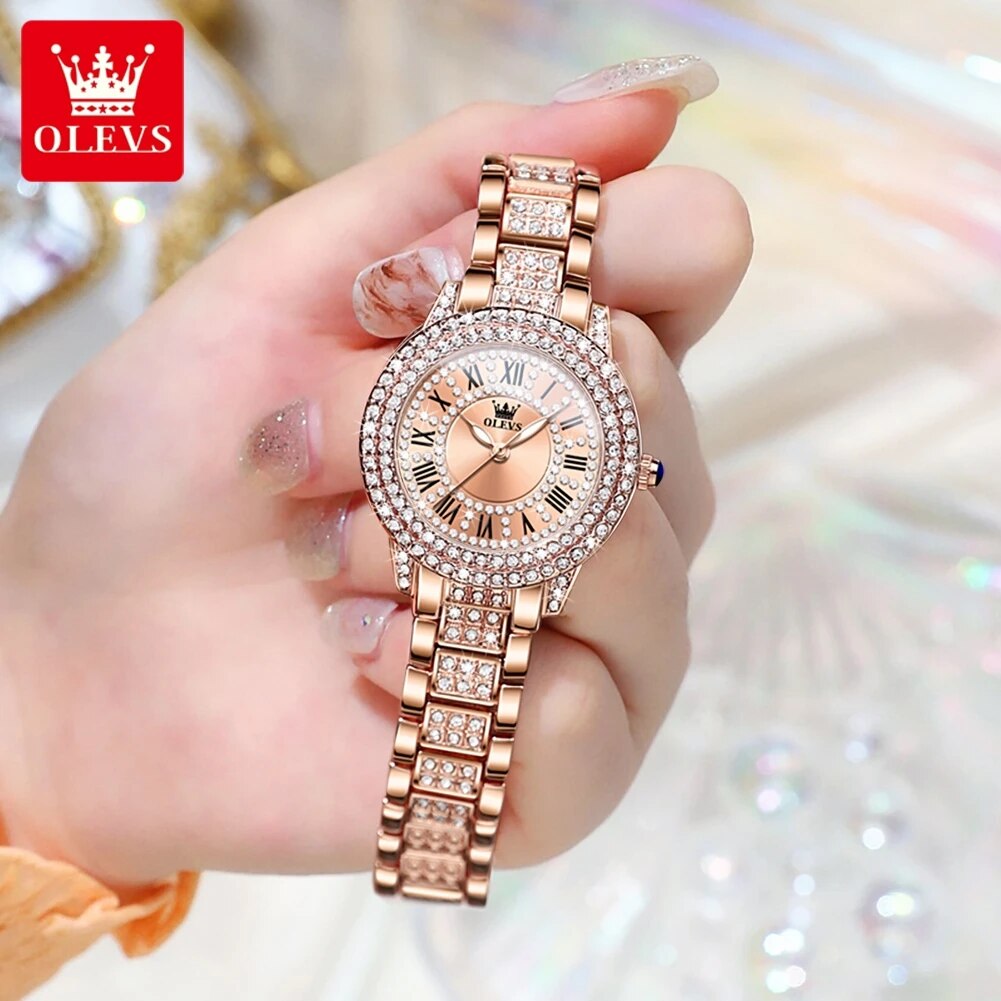 OLEVS 9943 luxe tout diamant m - Luxury Watch For Sale avis et prix