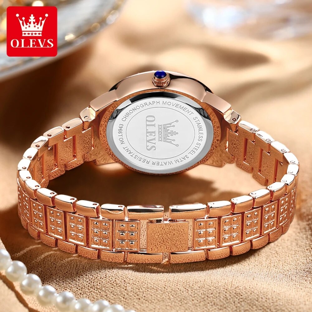 OLEVS 9943 luxe tout diamant m - Luxury Watch For Sale avis et prix