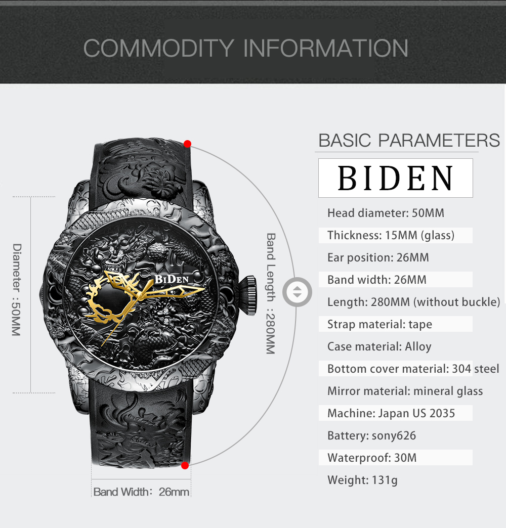 Montre de sculpture de dragon  - Luxury Watch Engraving avis et prix