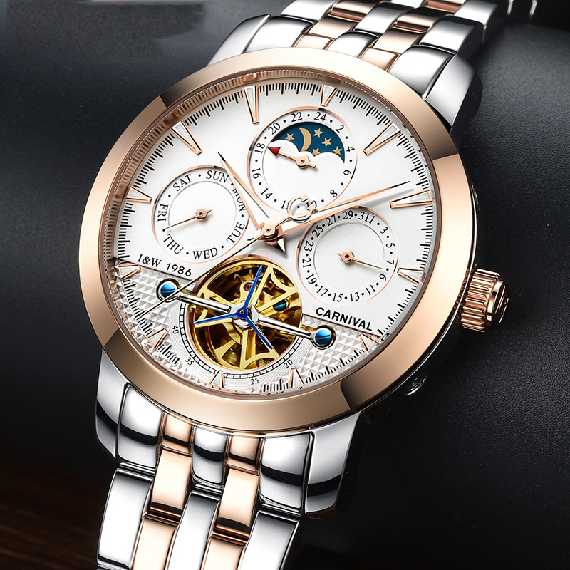 CARNIVAL Top marque de luxe mo - Tourbillon Movement Watch avis et prix