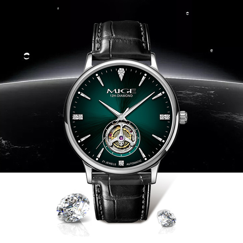 Montre automatique MIGE pour h - Luxury Watch With Green Dial avis et prix