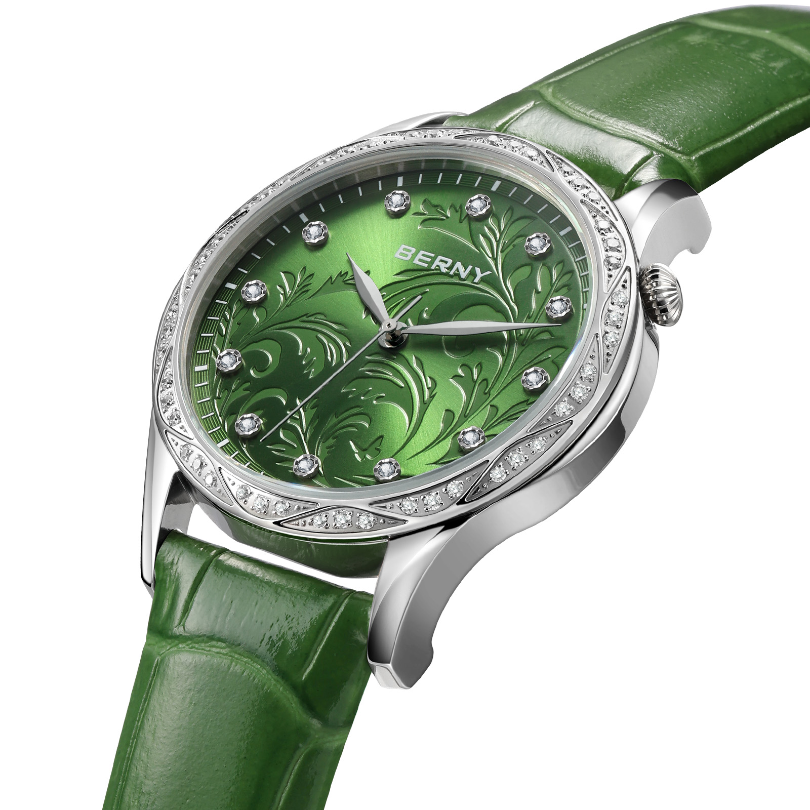 BERNY Montre à quartz pour fem - Luxury Watch With Green Dial avis et prix